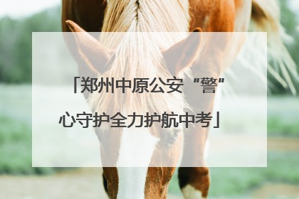 郑州中原公安“警”心守护全力护航中考