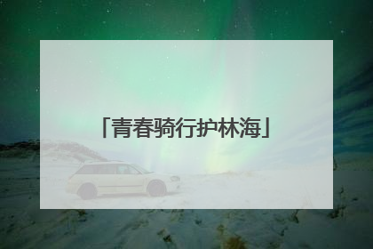 青春骑行护林海