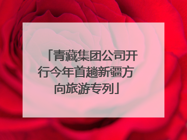 青藏集团公司开行今年首趟新疆方向旅游专列