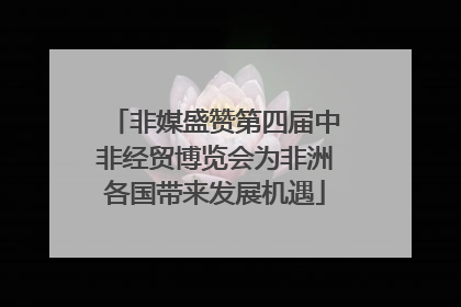 非媒盛赞第四届中非经贸博览会为非洲各国带来发展机遇