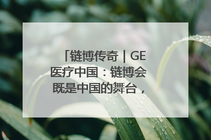 链博传奇｜GE医疗中国：链博会既是中国的舞台，也是世界的橱窗