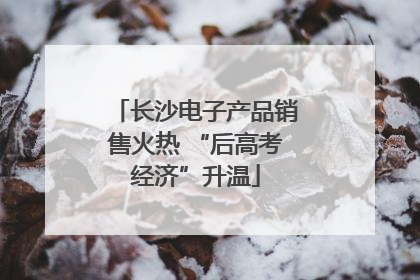 长沙电子产品销售火热 “后高考经济”升温