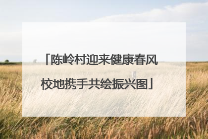 陈岭村迎来健康春风 校地携手共绘振兴图