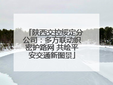 陕西交控绥定分公司：多方联动织密护路网 共绘平安交通新图景