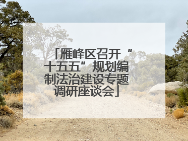 雁峰区召开“十五五”规划编制法治建设专题调研座谈会