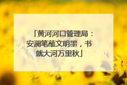 黄河河口管理局：安澜笔蘸文明墨，书就大河万里秋