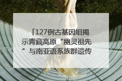 127例古基因组揭示青藏高原“幽灵祖先”与南亚语系族群遗传起源｜封面科考队