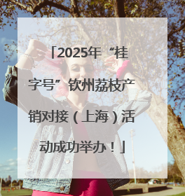 2025年“桂字号”钦州荔枝产销对接（上海）活动成功举办！
