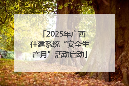 2025年广西住建系统“安全生产月”活动启动