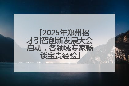 2025年郑州招才引智创新发展大会启动，各领域专家畅谈宝贵经验