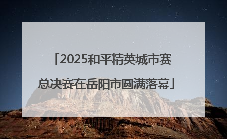 2025和平精英城市赛总决赛在岳阳市圆满落幕