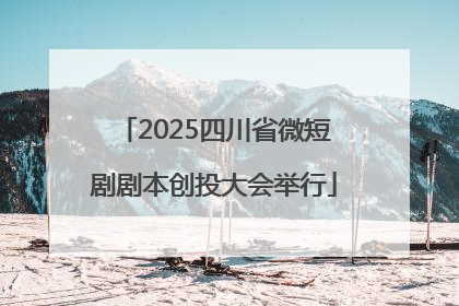2025四川省微短剧剧本创投大会举行