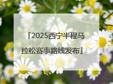 2025西宁半程马拉松赛事路线发布