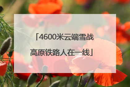 4600米云端雪战 高原铁路人在一线