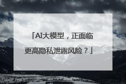 AI大模型，正面临更高隐私泄露风险？