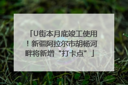 U街本月底竣工使用！新疆阿拉尔市胡杨河畔将新增“打卡点”